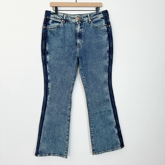 NWT Wrangler Westward 626 Bootcut Jeans Two Tone Side Stripe Size 31 x 30 - Picture 4 of 14